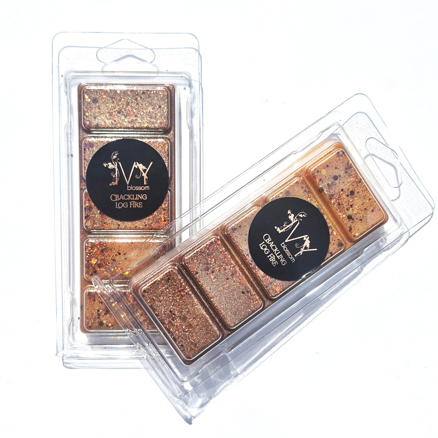 Crackling log fire scented 5 cell wax melt bar