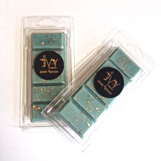 dark wood scented 5 cell wax melt bar