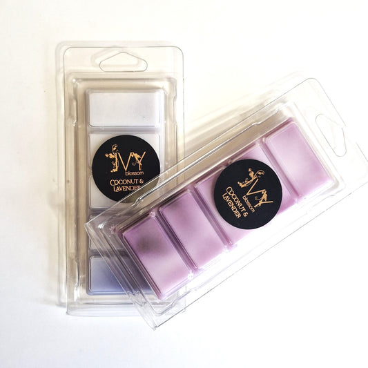 coconut lavender scented 5 cell wax melt bar