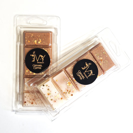 caramel coffee scented 5 cell wax melt bar