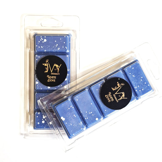 white dove scented 5 cell wax melt bar