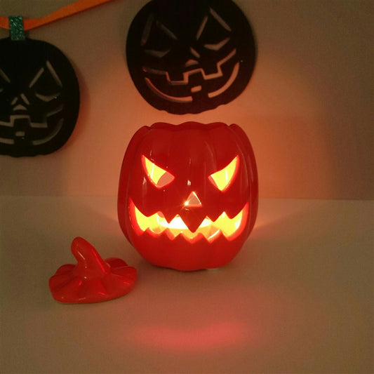 carved pumpkin Halloween wax burner
