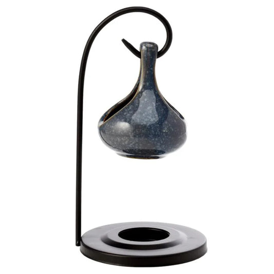 Blue Teardrop Hanging Wax Burner