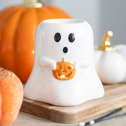 cute ghost shaped tea light wax melt burner