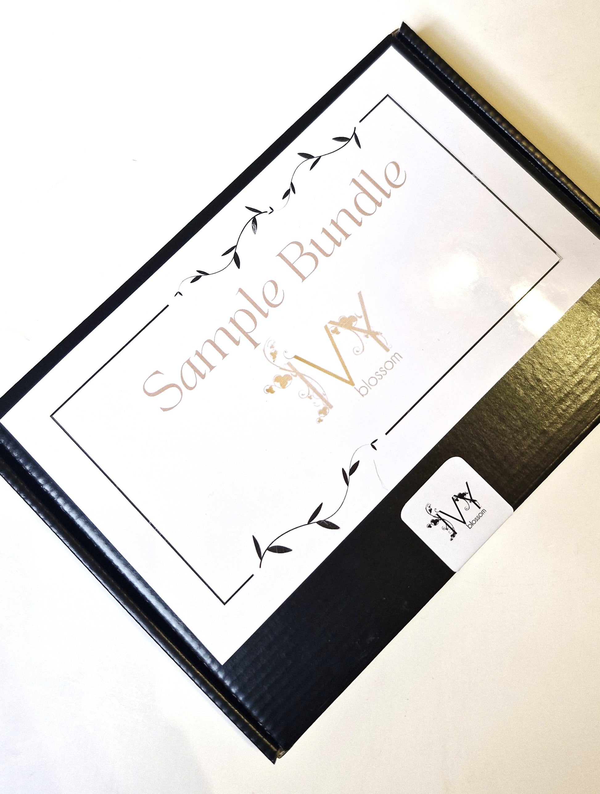 Home Fragrance Sample Bundle Boxes packaging design featuring attractive floral elements and Ivy Blossom branding.