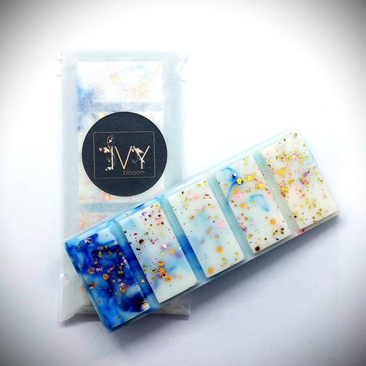 wood sage and sea salt scented 5 cell wax bar